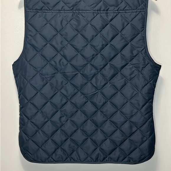 "NWT" Banana Republic Navy Blue Quilted Full Zip Vest- Women's Size Small - Picture 10 of 11